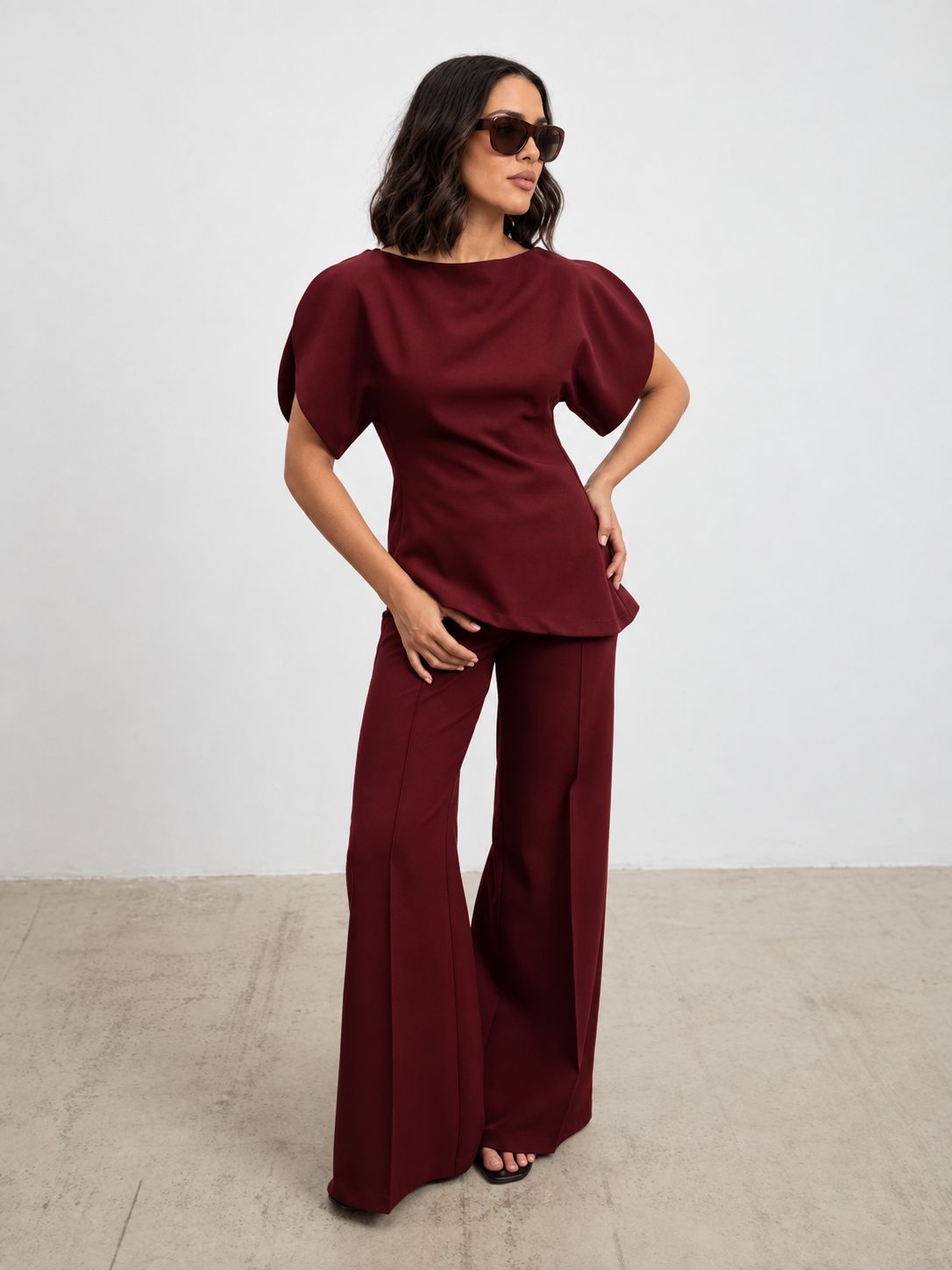 Top Sculpted Burgundy