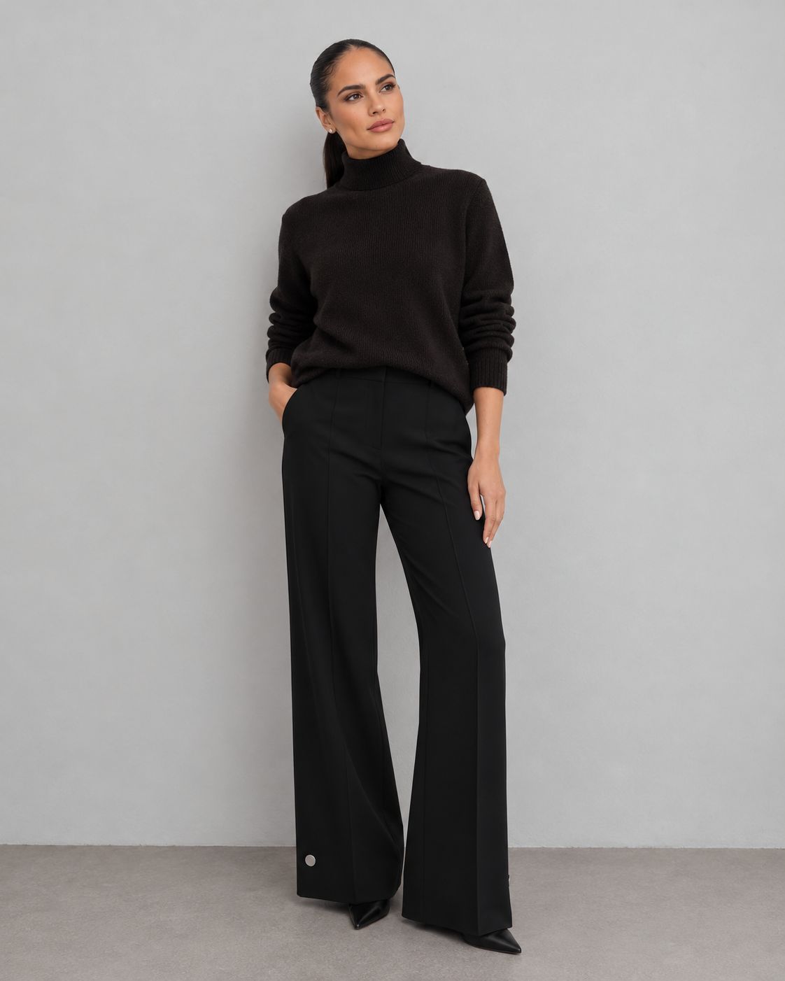 Pantalón Botón Plateado