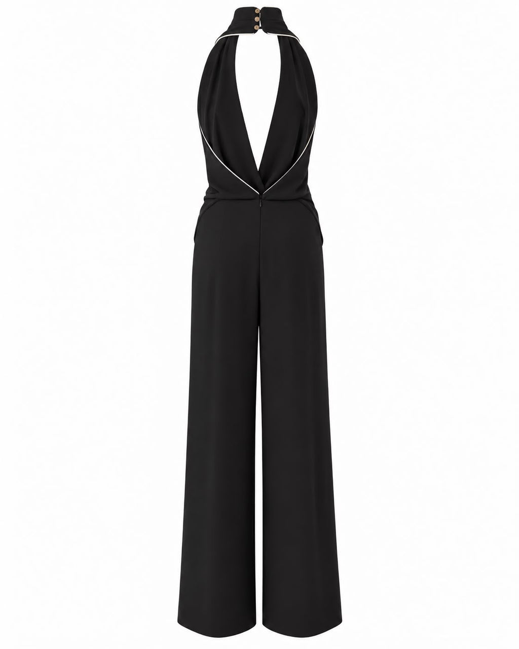 Mono Halter Negro con Espalda Abierta