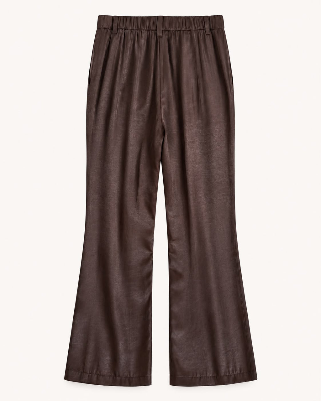 Pantalón Satinado Wide Leg Chocolate