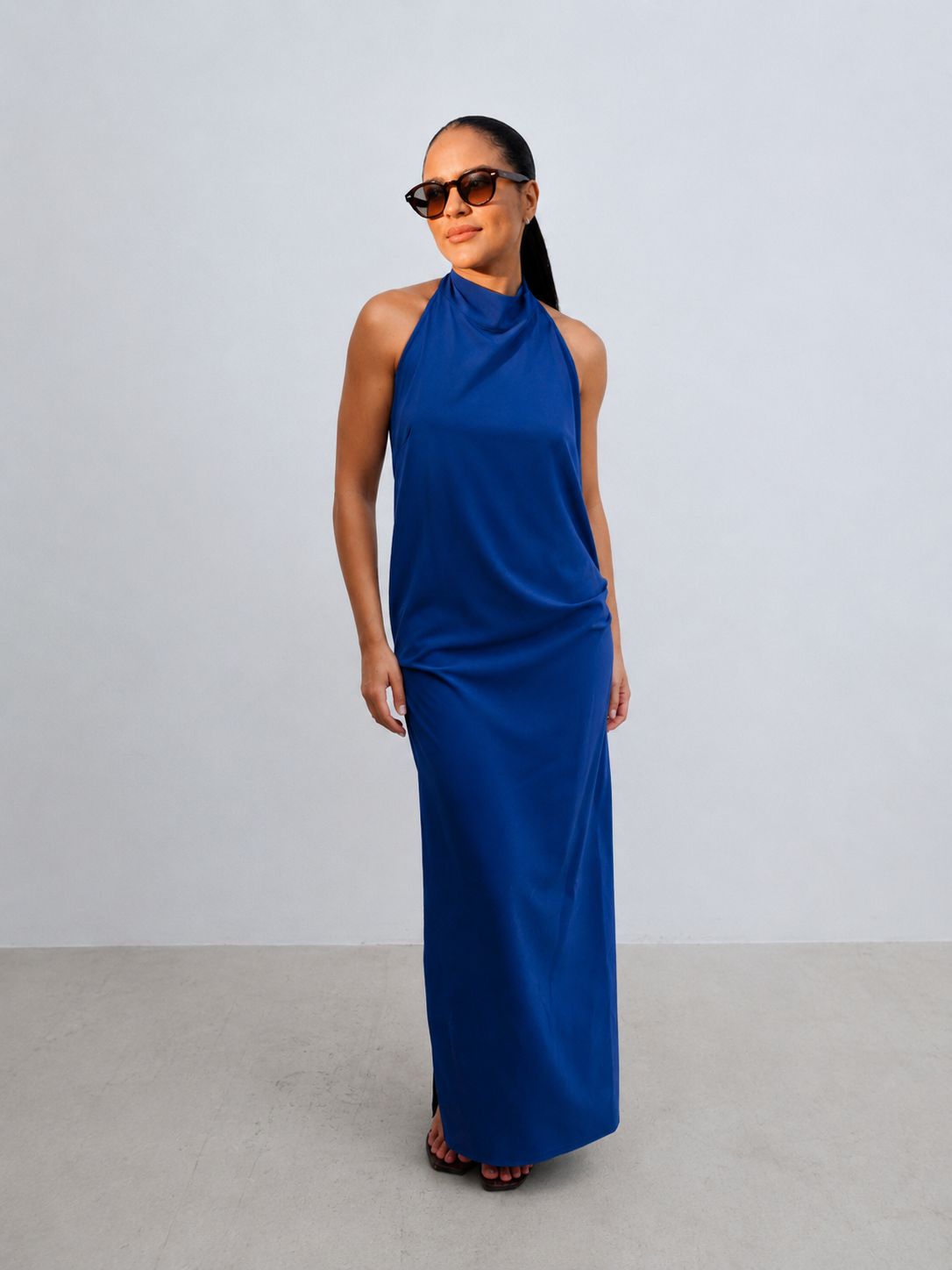 Vestido Halter Cobalt