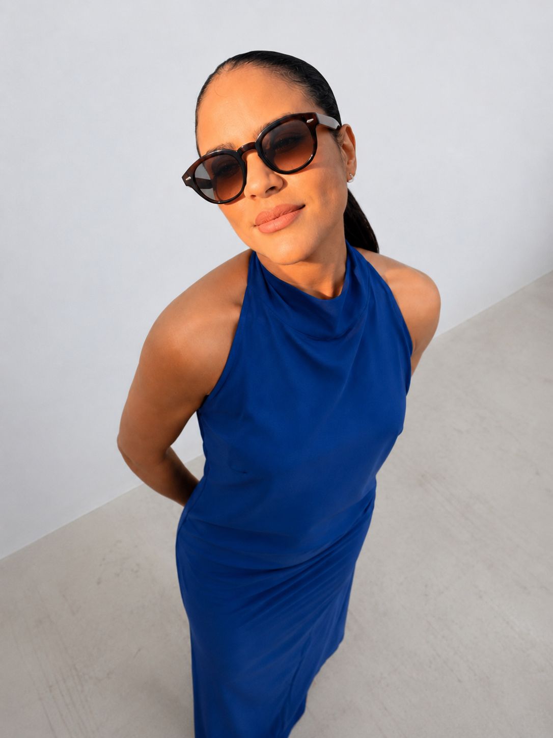 Vestido Halter Cobalt