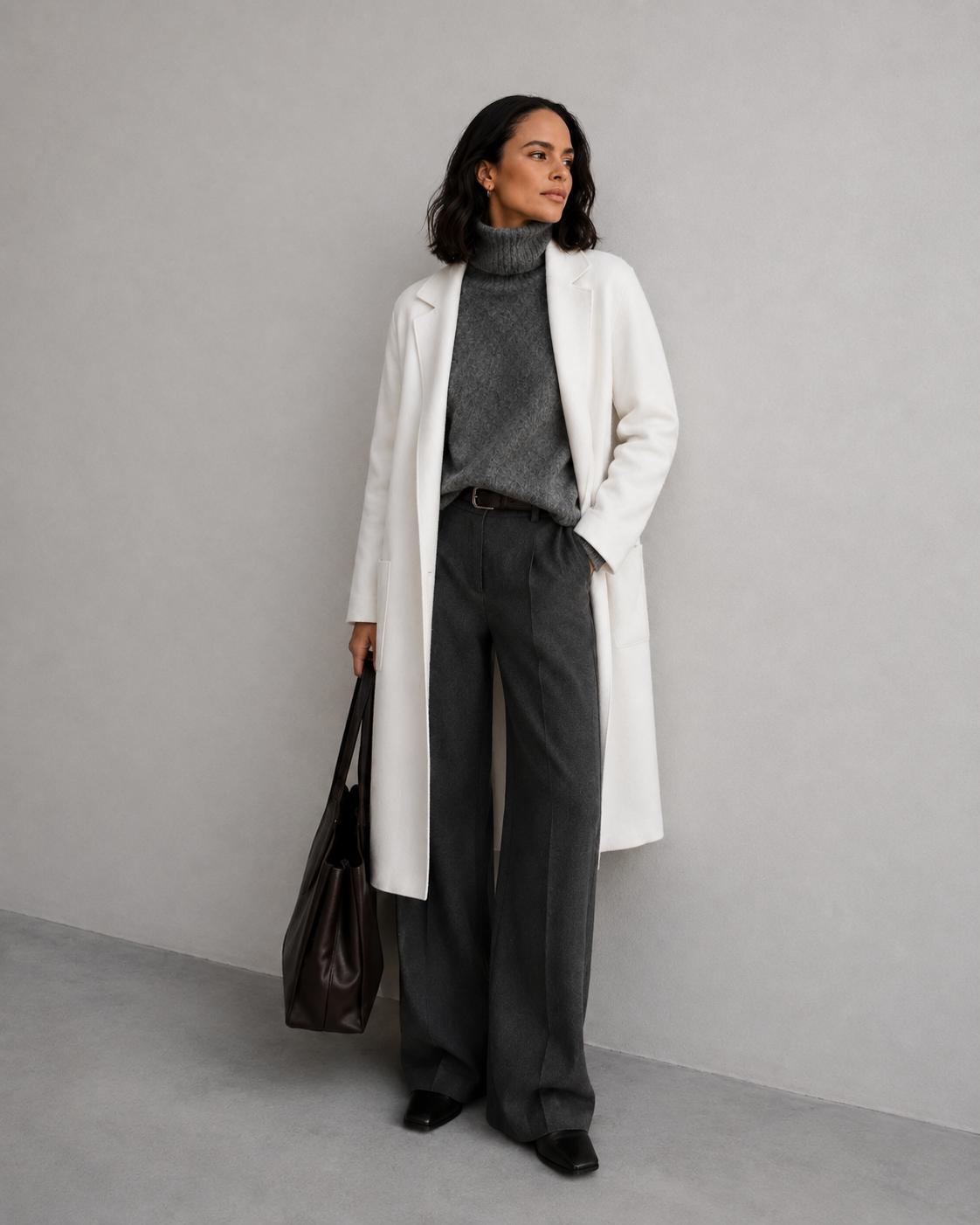 Abrigo Oversize Knit Beige