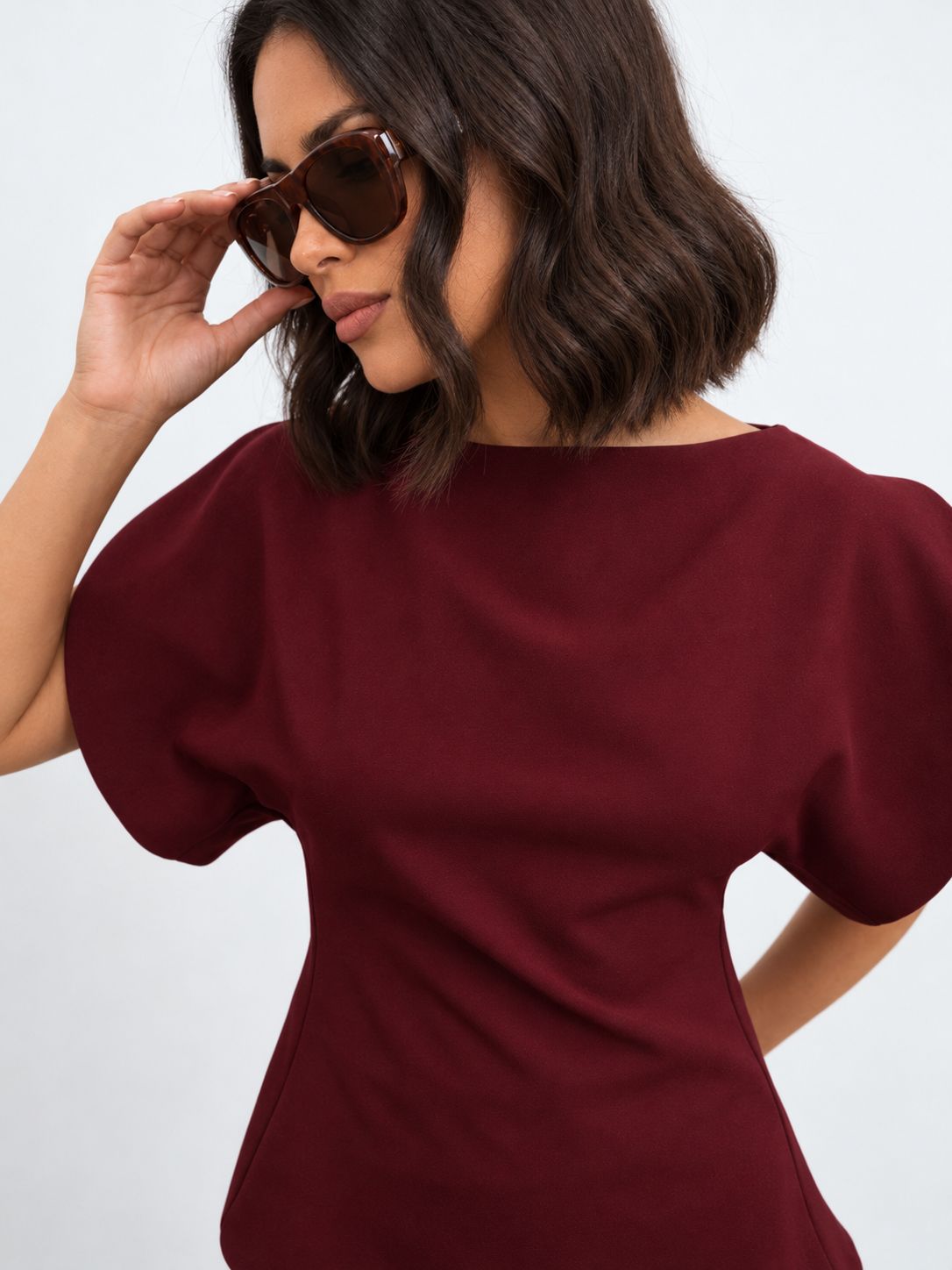 Top Sculpted Burgundy