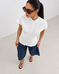 Blusa Frunce Blanca
