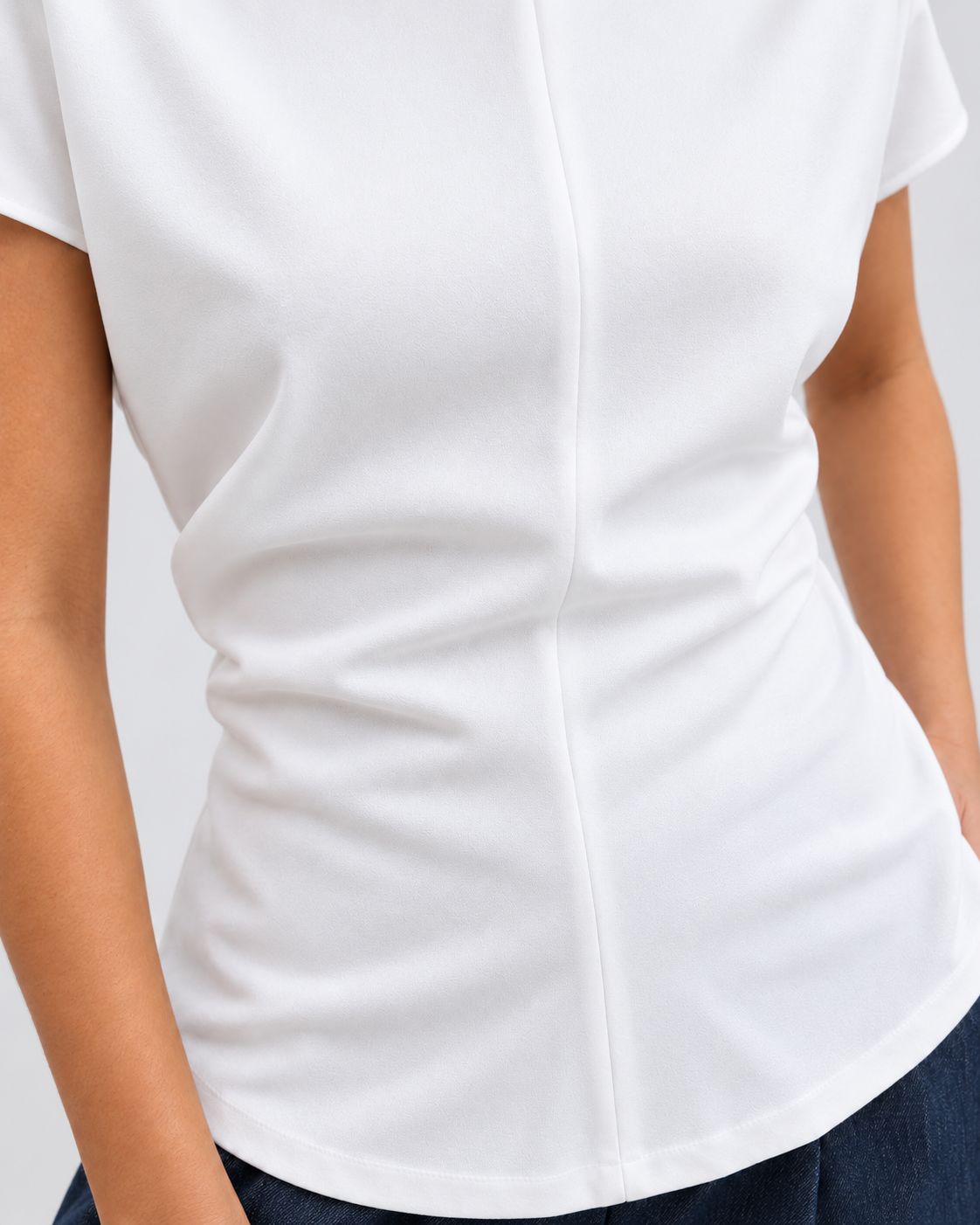 Blusa Frunce Blanca