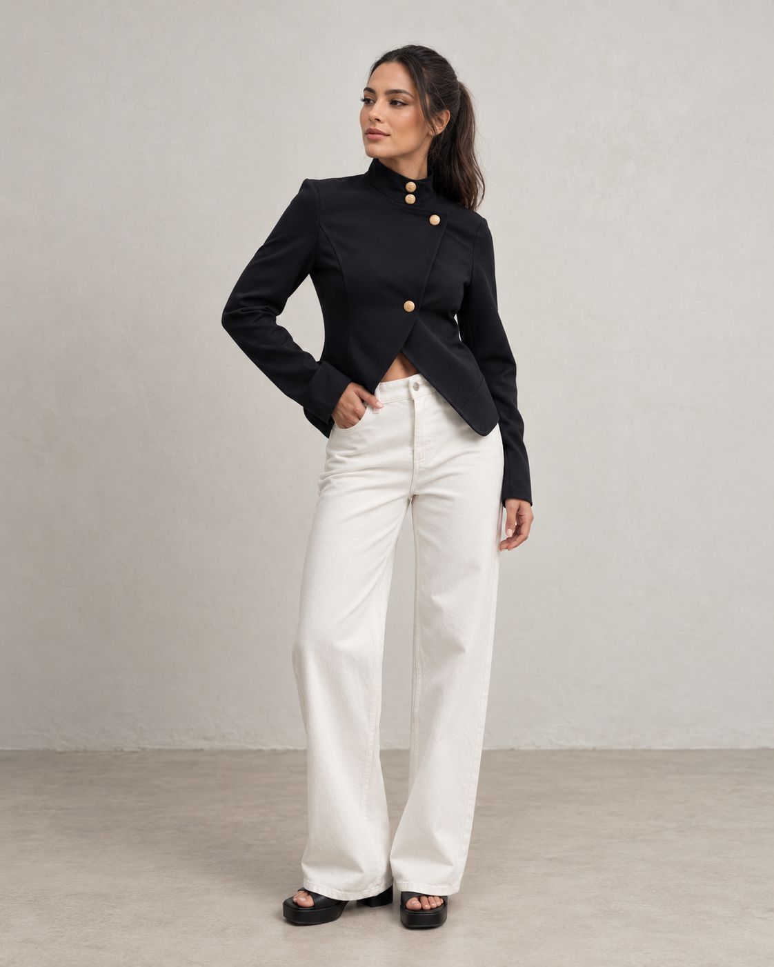 Chaqueta Cruzada Botones