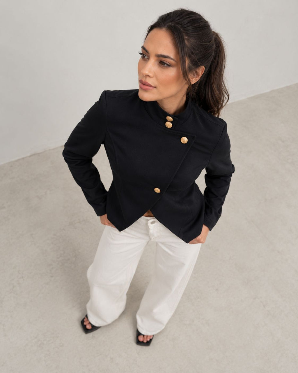 Chaqueta Cruzada Botones