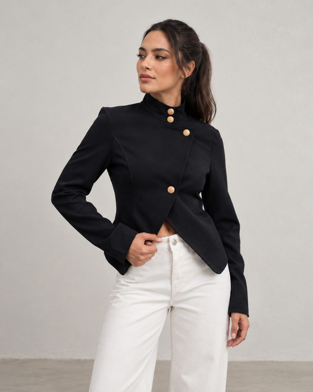 Chaqueta Cruzada Botones