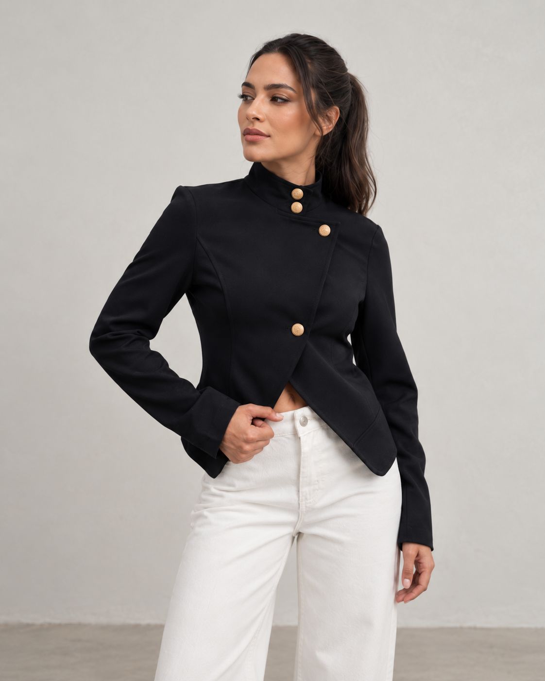 Chaqueta Cruzada Botones