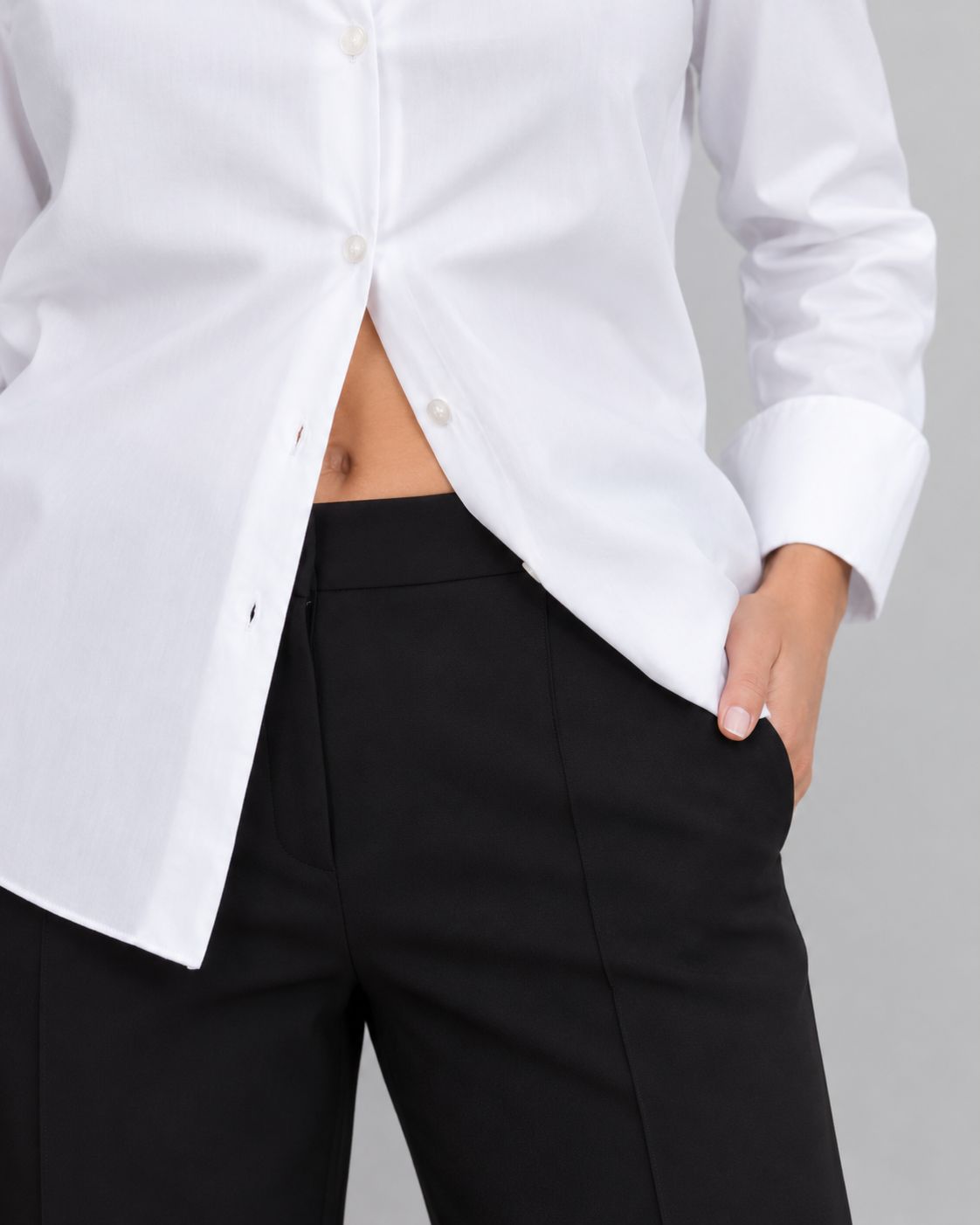 Pantalón Botón Plateado