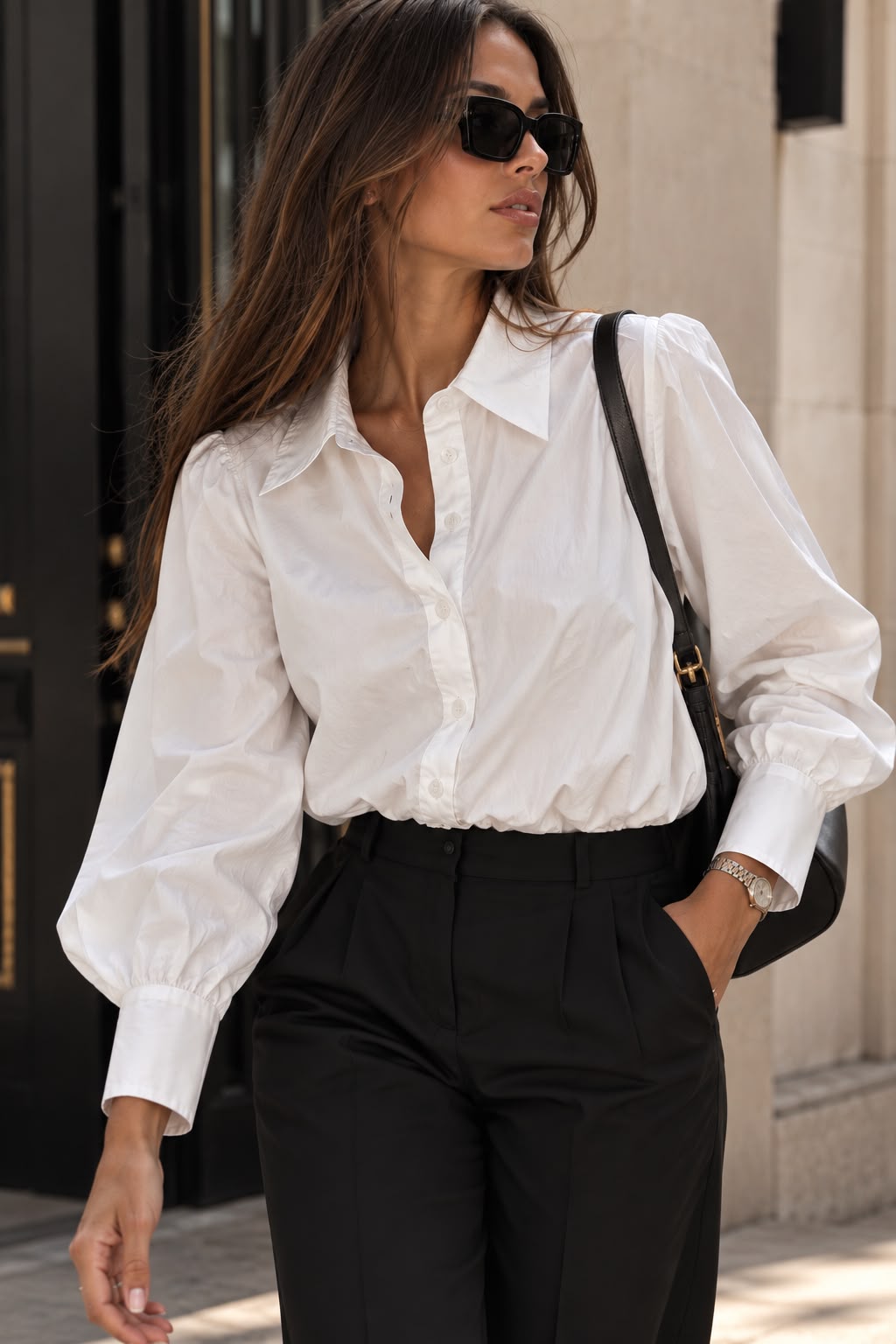 Camisa Blanca con Top Integrado