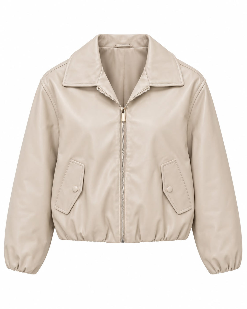 Chaqueta Efecto Piel con Cremallera