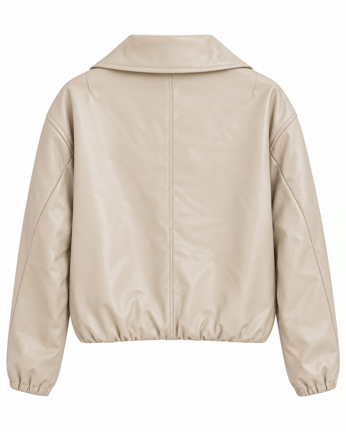 Chaqueta Efecto Piel con Cremallera