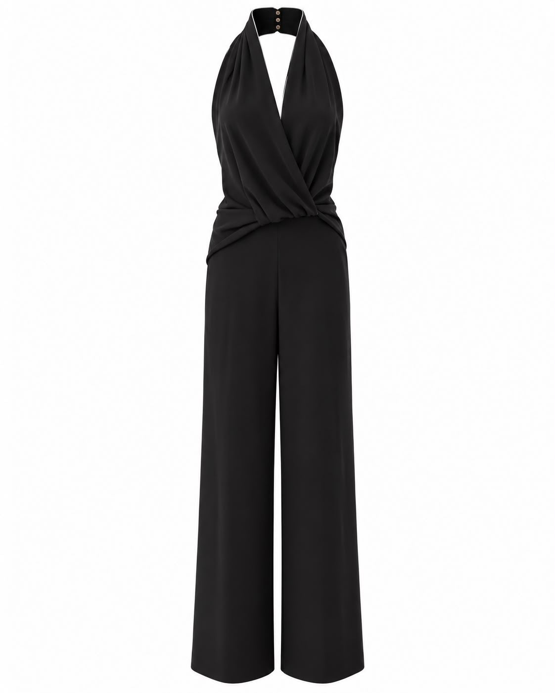 Mono Halter Negro con Espalda Abierta